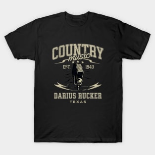 country music microphone singer  v15 T-Shirt